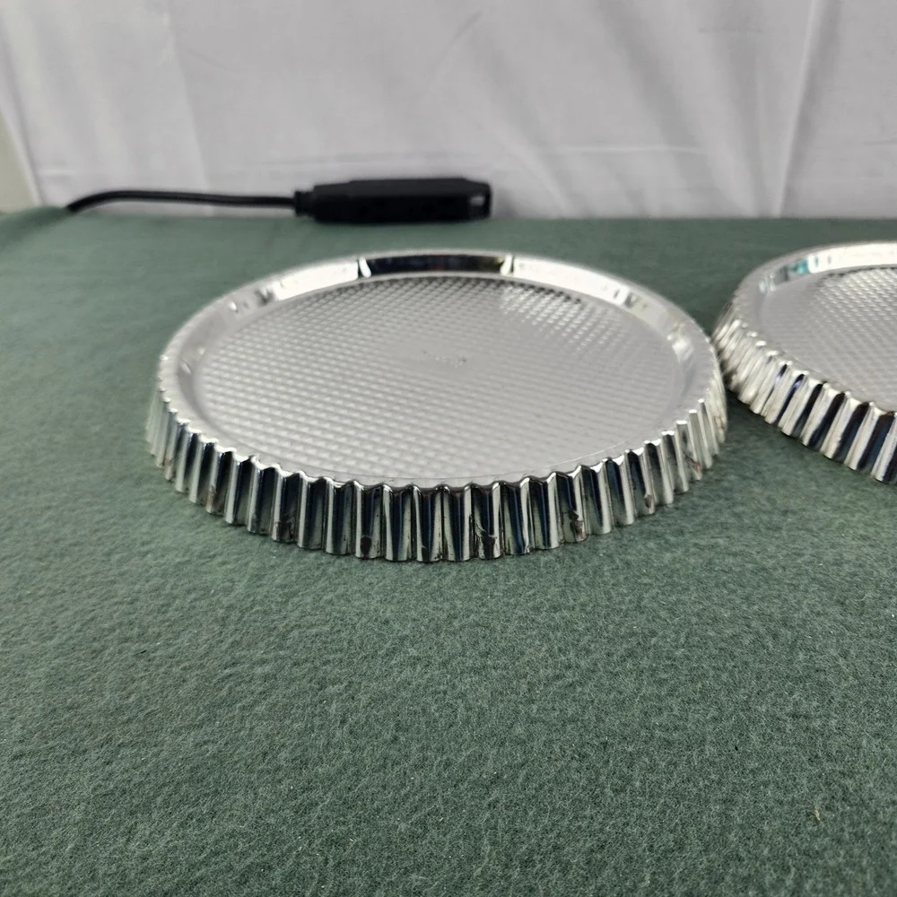The Pampered Chef Flat Flan Pan Set Two 10